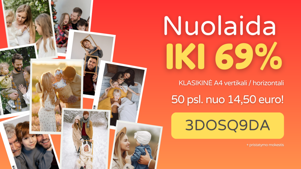 Fotoknygos nuolaidų kodas 3DOSQ9DA